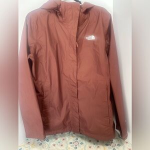 North Face Women DryVent Light Jacket Dark Mauve Sz XL